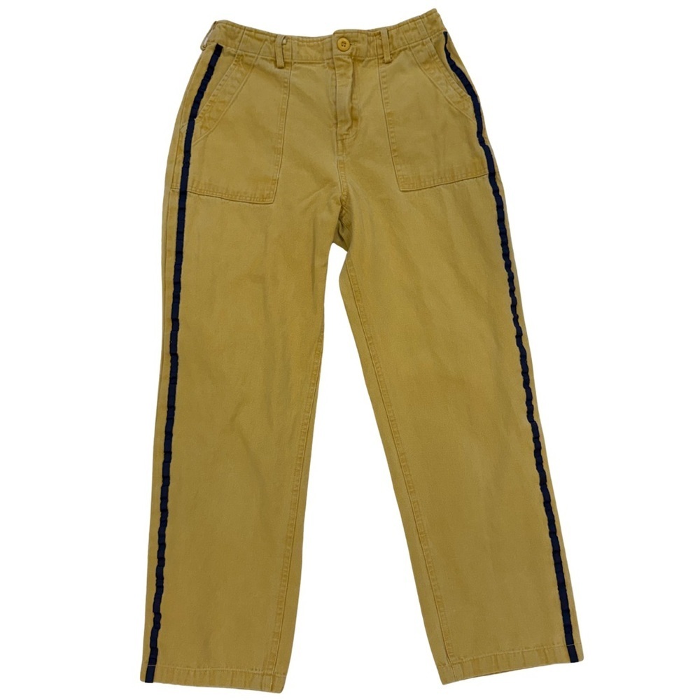 Tan Pants with Black Stripe